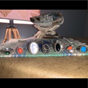 Navajo vintage 90s stock new sterling rings